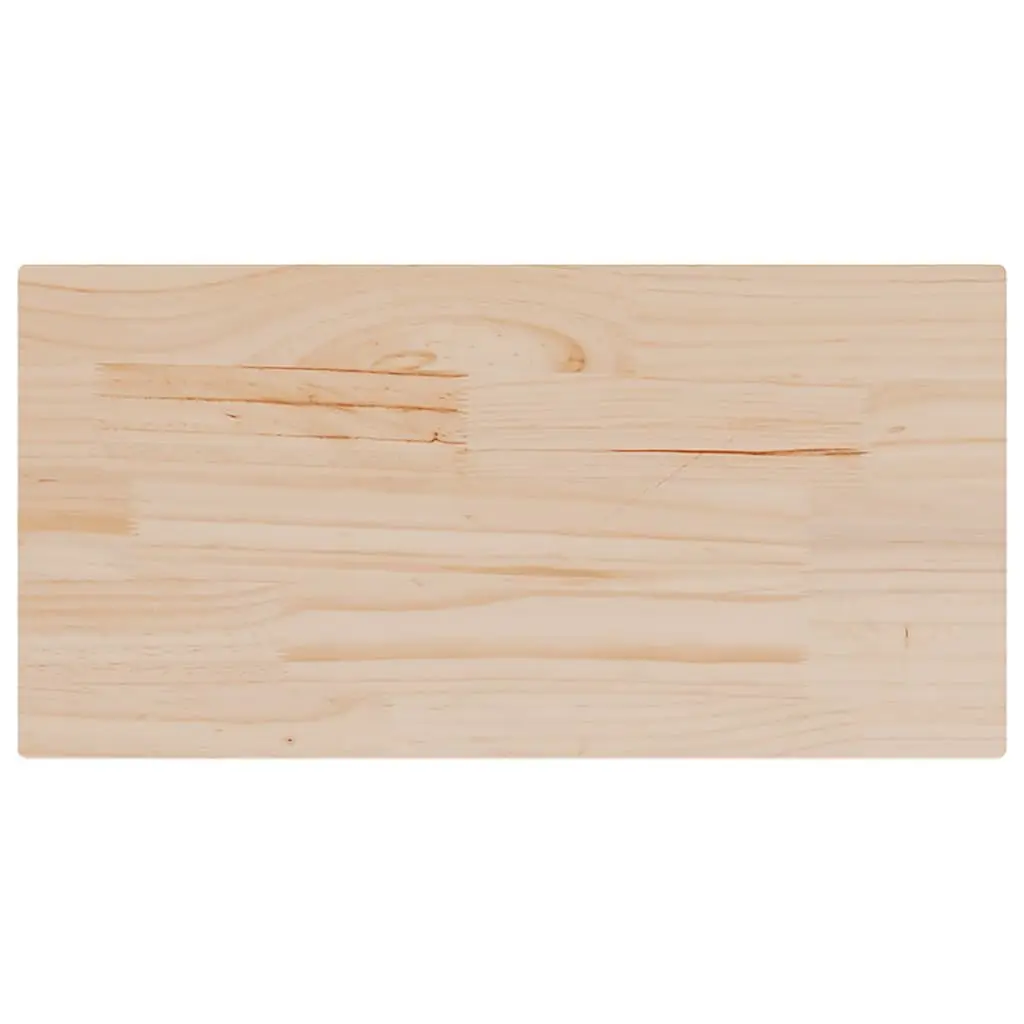 Solid Wood Pine Table Top Rustic 90x45x1.7cm Brown