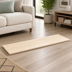Rectangular Wooden Table Top 110x40cm Solid Pine Wood Rustic Brown Replacement