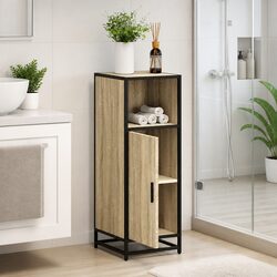 Bathroom Cabinet Sonoma Oak 35x37.5x100cm Engineered Wood Storage Furniture
