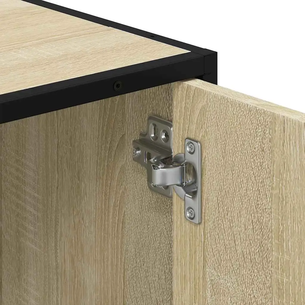 Bathroom Sink Cabinet Engineered Wood Sonoma Oak Brown 90x33x60cm