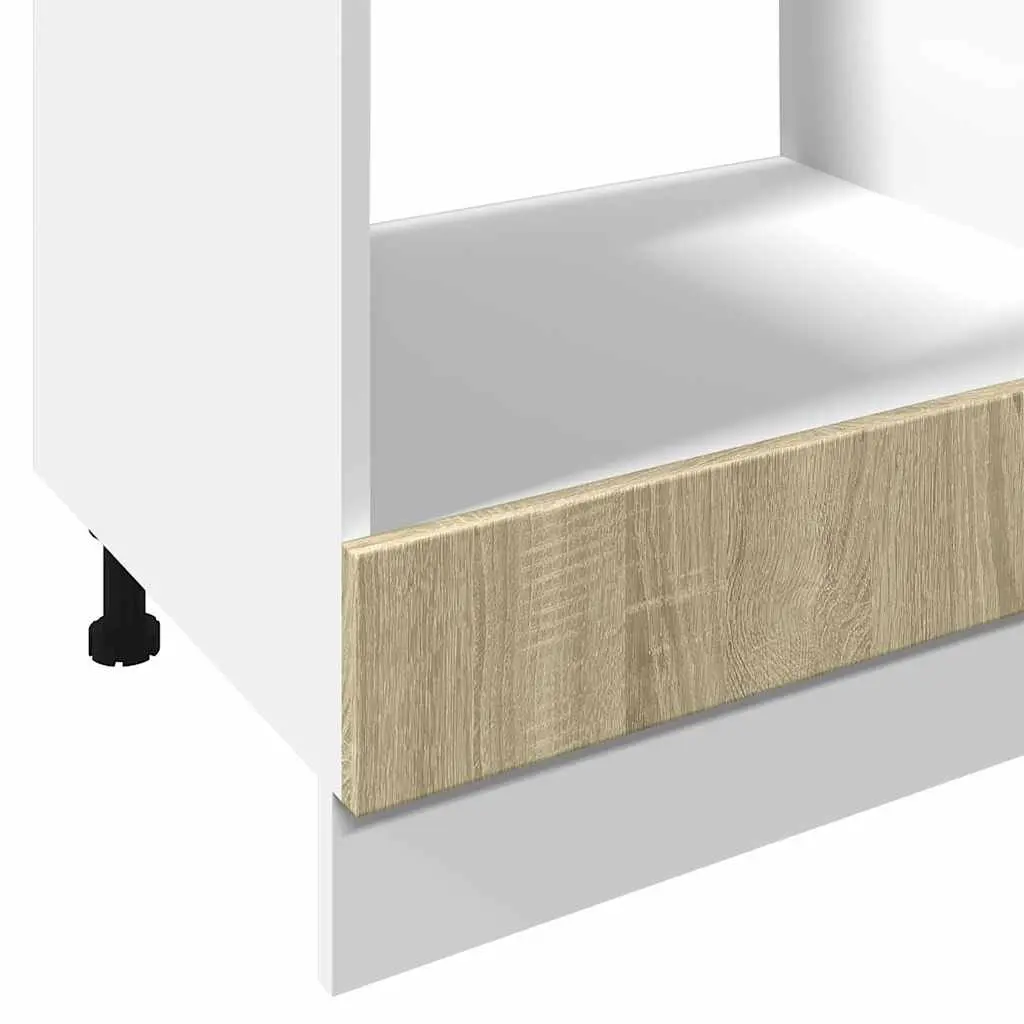 Oven Cabinet Kitchen Storage Unit Brown Engineered Wood 60x46x81.5cm Compact