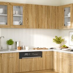 Hanging Cabinet Brown Wall-Mounted Storage Kitchen Cupboard 60x31x60cm