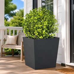 Garden Planters 2 pcs Anthracite 50x50x50 cm Steel Square Outdoor Planter Pot