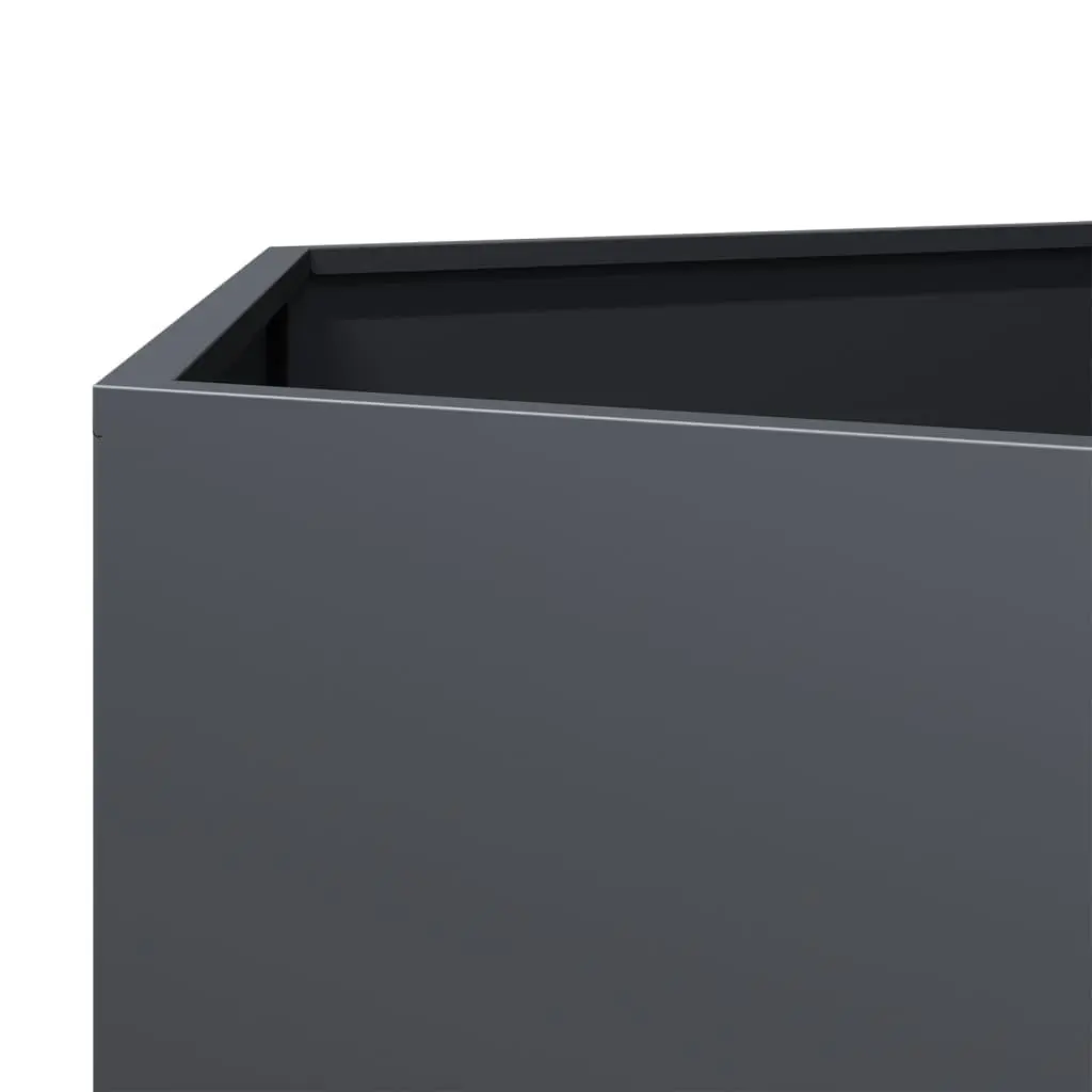 Hexagon Garden Planter Steel Raised Bed Outdoor Flowers Plants Vegetables Anthracite 69x60x45cm