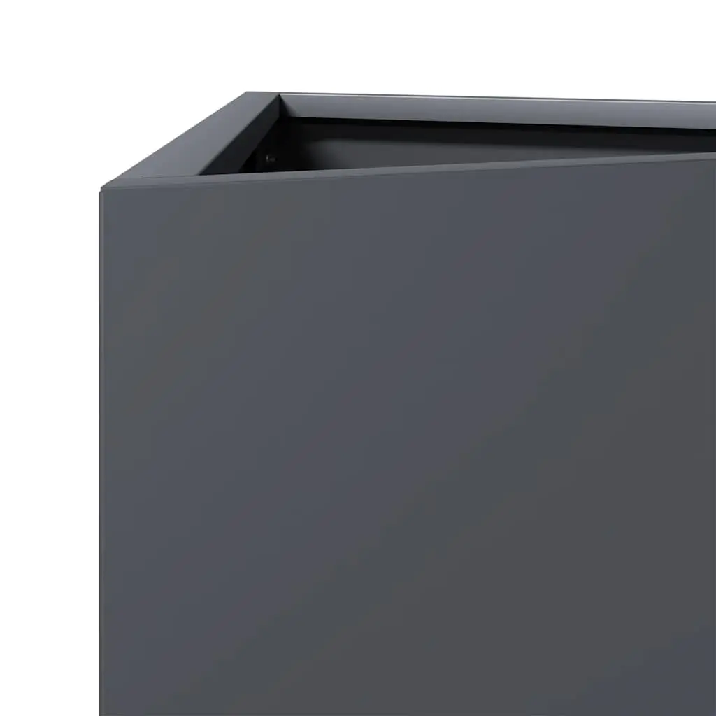 Garden Planter Triangular Steel 50x43x75cm Anthracite