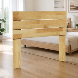 Headboard 100 cm Solid Wood Oak Brown Bedroom Furniture Bed Back Support