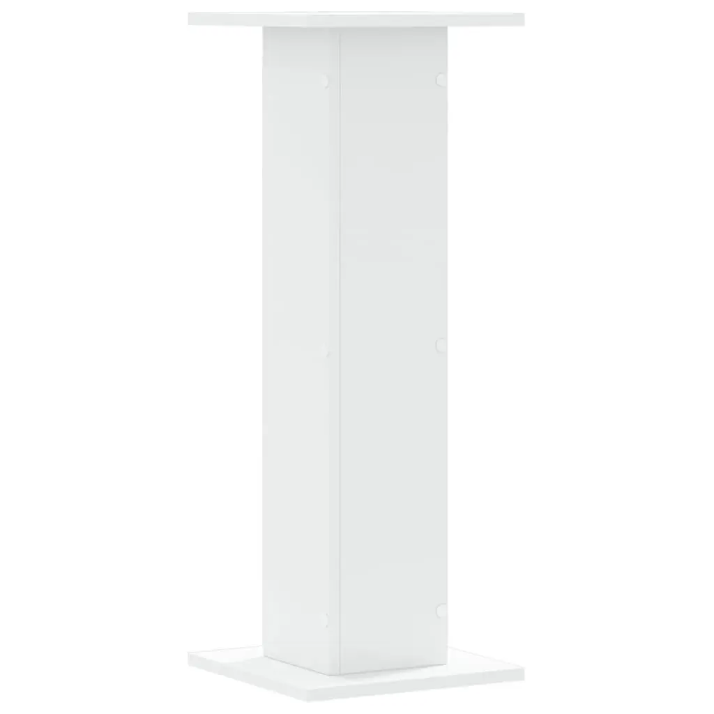 Speaker Stands Engineered Wood 30x30x80 cm White 2 pcs