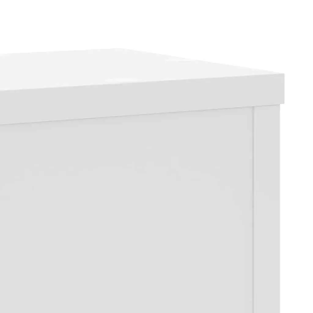 Plant Stands 2 pcs Sturdy Top Surface 17x17x60 cm White Engineered Wood Indoor Outdoor Display