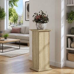 Plant Stand Engineered Wood Brown Display Shelf Indoor Outdoor Home Garden Decor