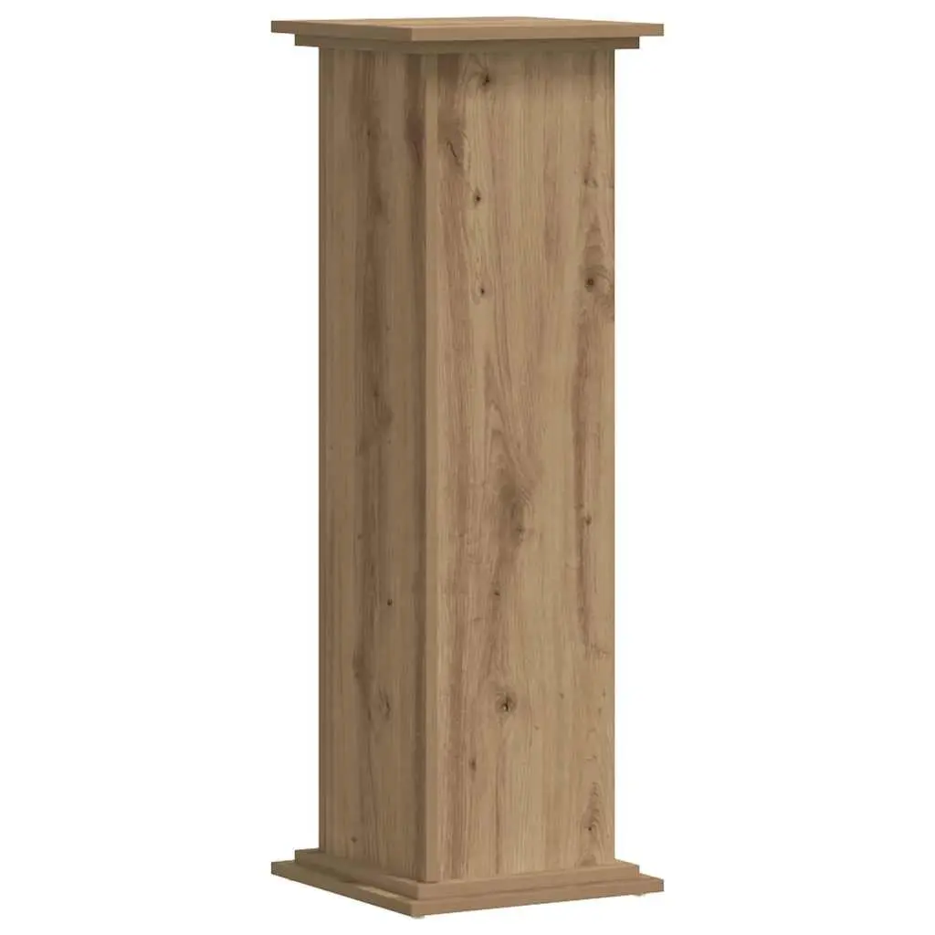 Plant Stand Engineered Wood Brown 33x33x100cm Indoor Outdoor Decorative Display