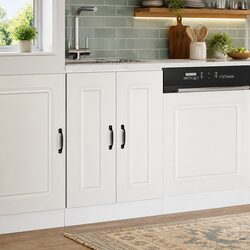 Sink Base Cabinet Kitchen Storage White Engineered Wood 60x46x81.5 cm