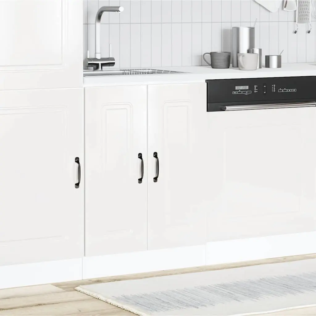 Sink Base Cabinet White Kitchen Storage Cupboard Engineered Wood 60x46x81.5cm