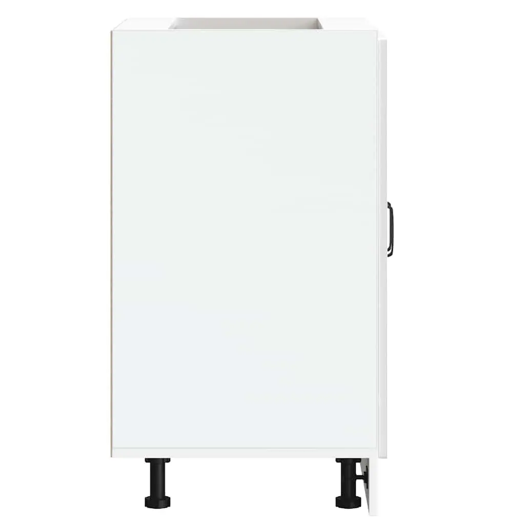 Sink Base Cabinet White Kitchen Storage Cupboard Engineered Wood 60x46x81.5cm