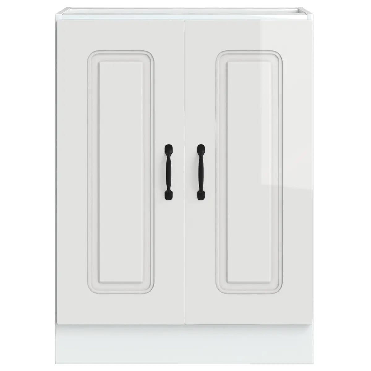 Sink Base Cabinet White Kitchen Storage Cupboard Engineered Wood 60x46x81.5cm