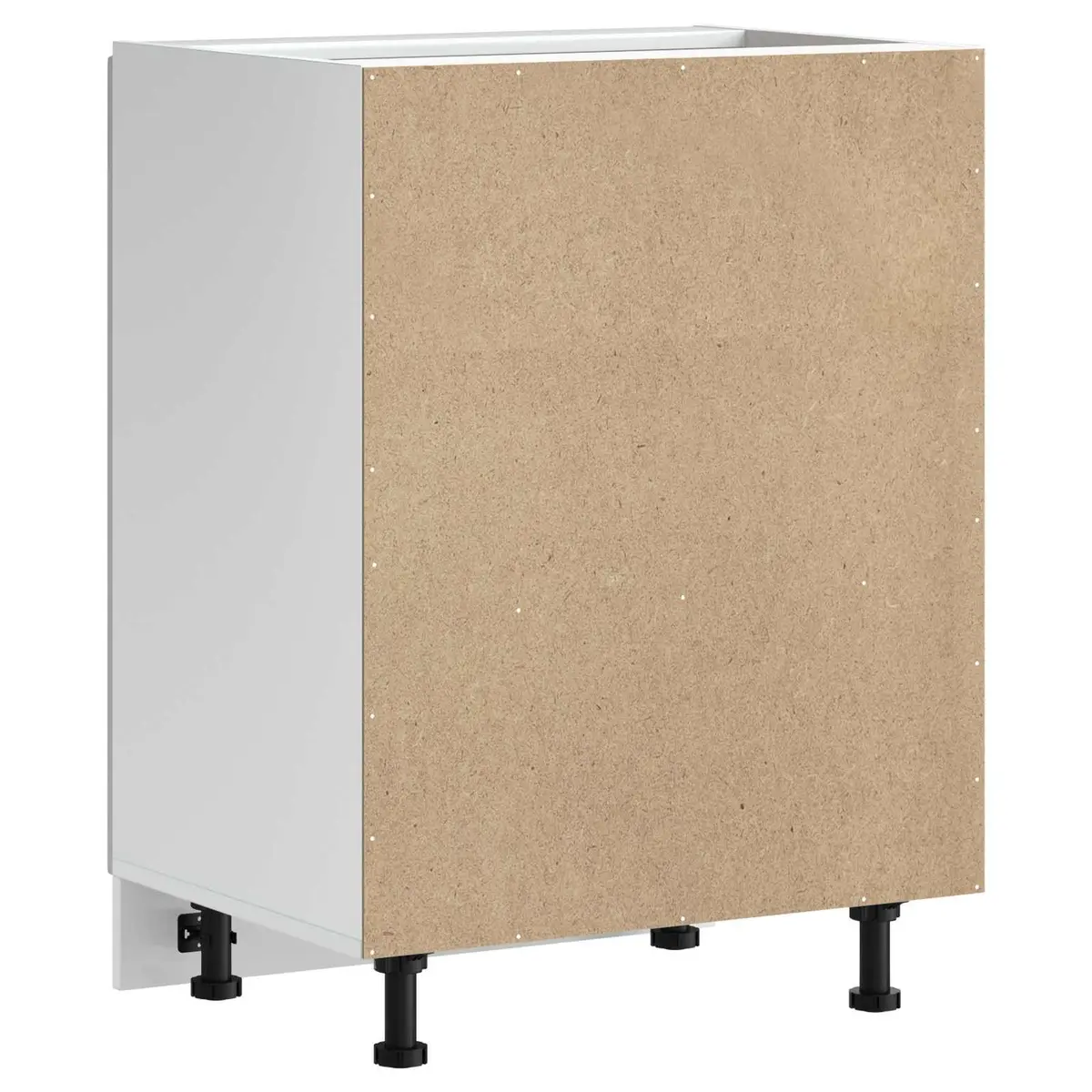 Sink Base Cabinet White Kitchen Storage Cupboard Engineered Wood 60x46x81.5cm