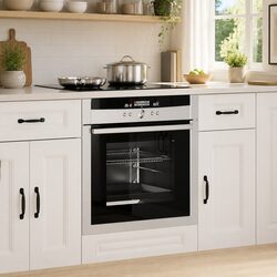 Kitchen Oven Cabinet White Engineered Wood Storage Base Unit Adjustable Feet