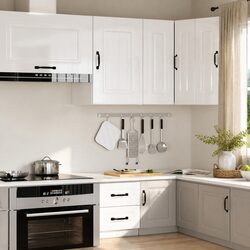 Kitchen Wall Cabinet High Gloss White Storage Cupboard Engineered Wood Organiser