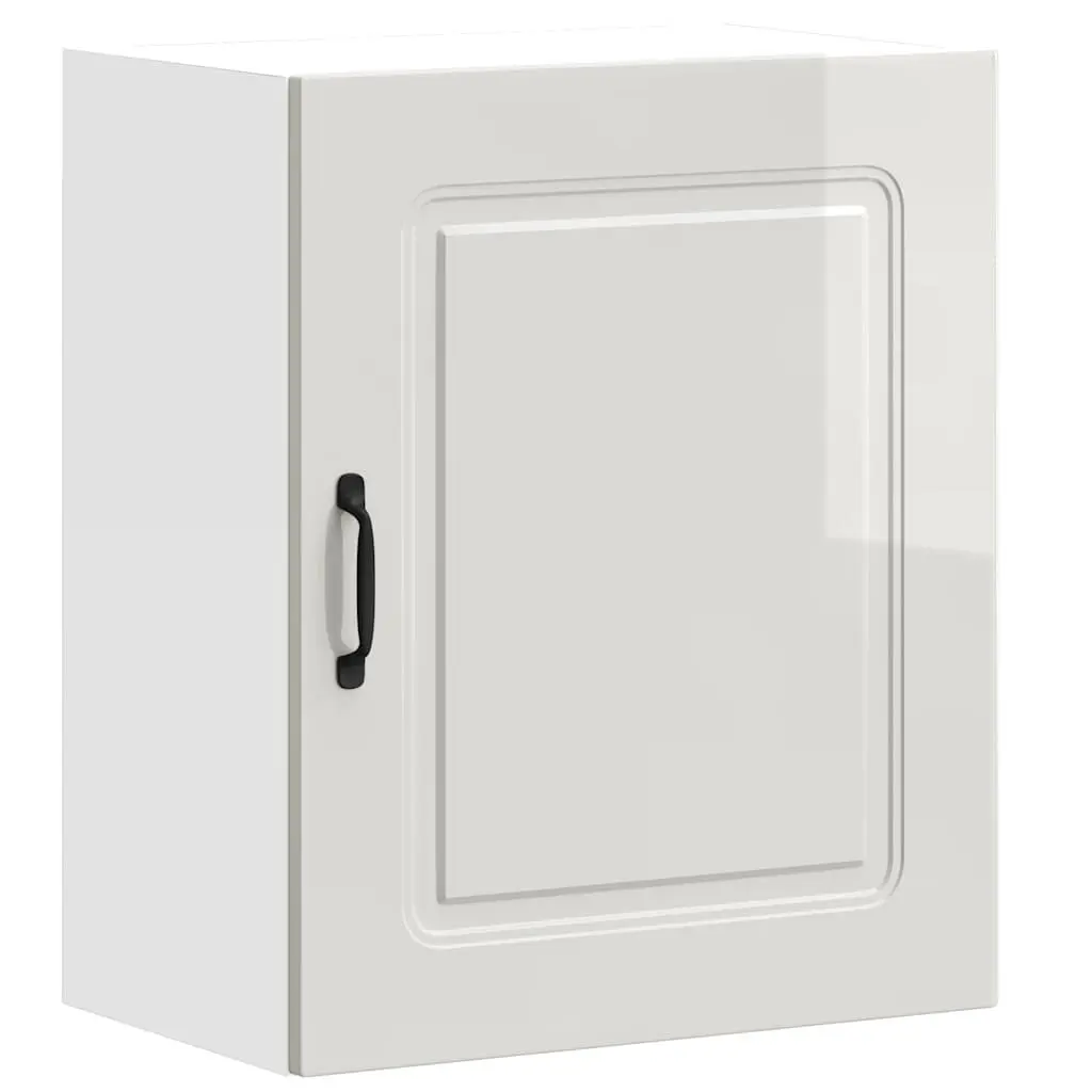 Kitchen Cabinet Storage Organiser White Engineered Wood with Door
