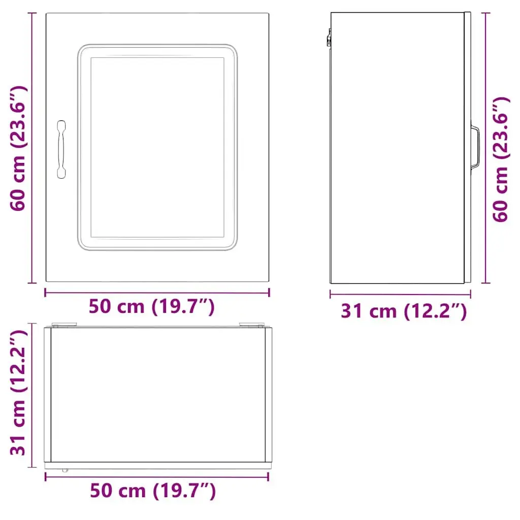 Kitchen Cabinet Storage Organiser White Engineered Wood with Door