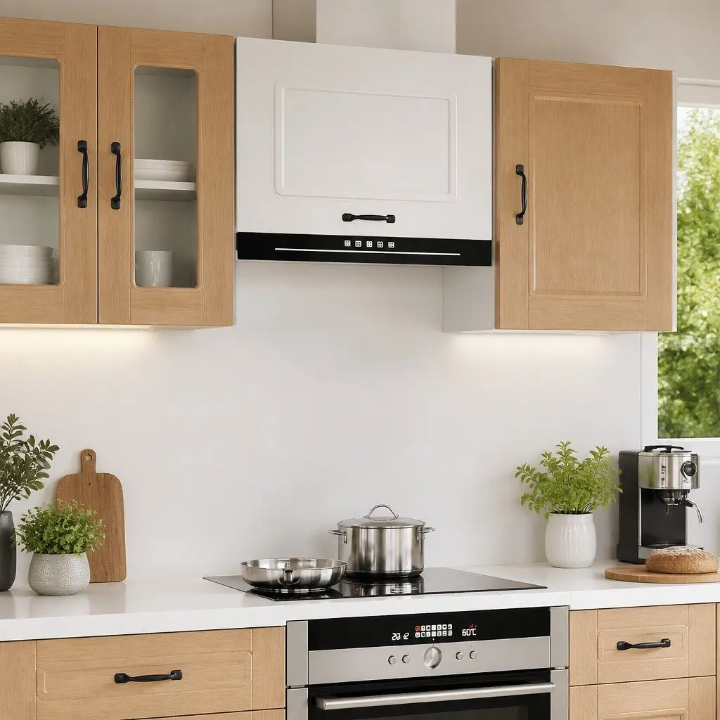 Kitchen Wall Cabinet White Engineered Wood Mounted Storage Cupboard Organiser