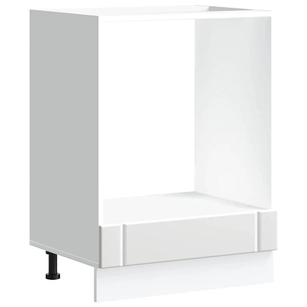 Oven Cabinet Engineered Wood Compact Space-Saving White Kitchen Storage Unit
