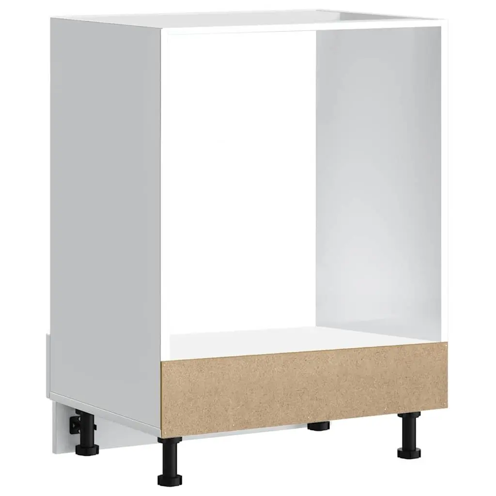Oven Cabinet Engineered Wood Compact Space-Saving White Kitchen Storage Unit