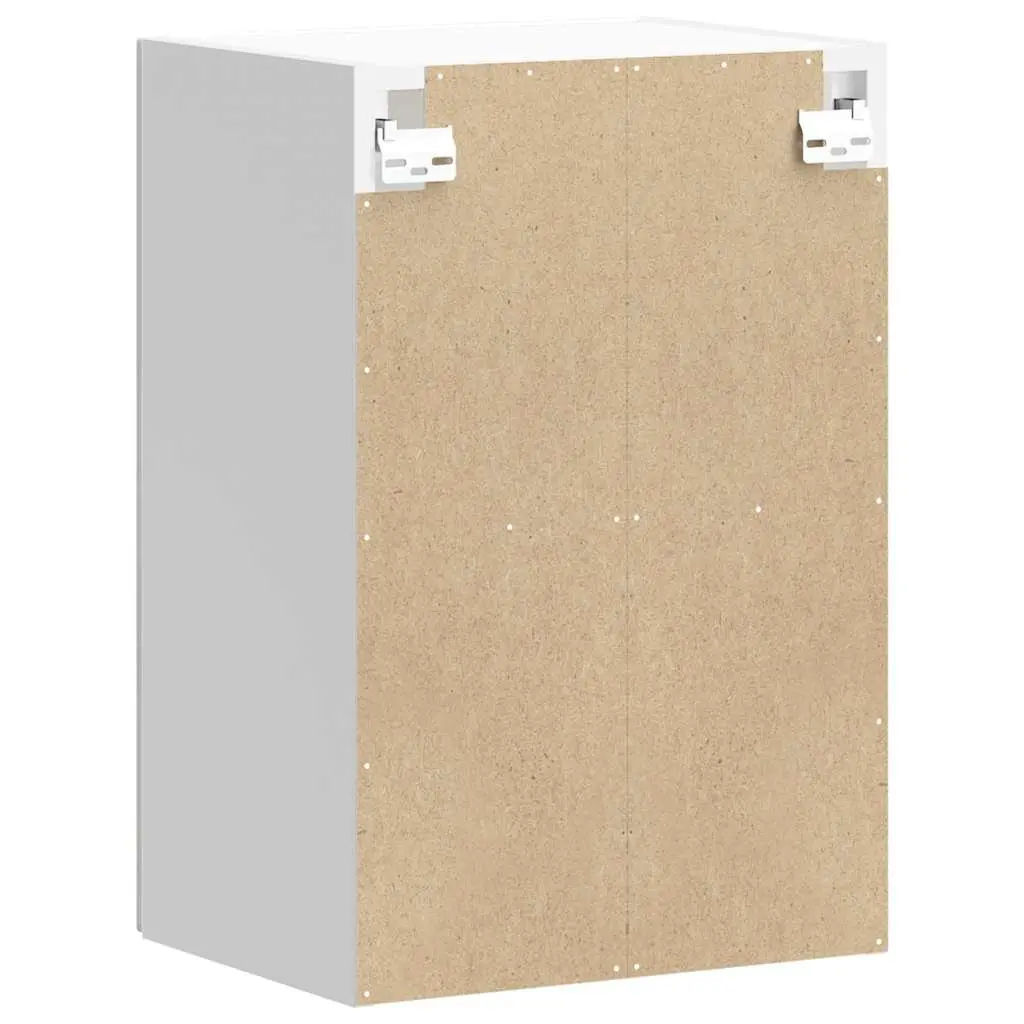 Kitchen Cabinet Wall-Mounted Glass Door White Storage Organiser