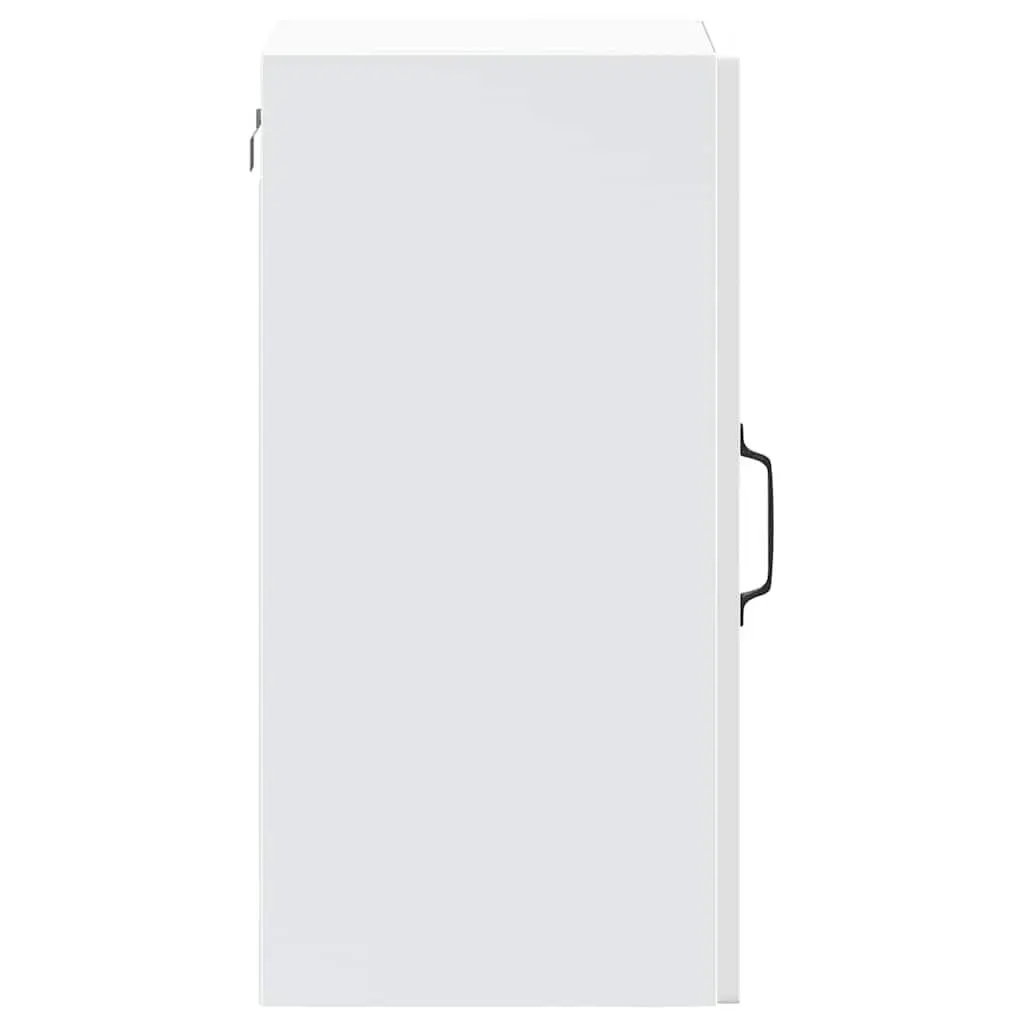 Kitchen Cabinet Wall-Mounted Glass Door White Storage Organiser