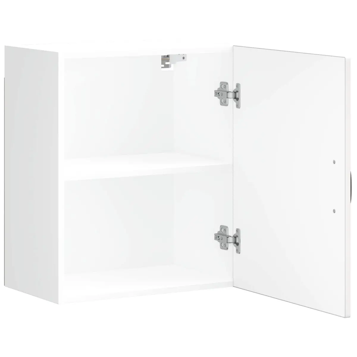 Kitchen Wall Cabinets 2 pcs White Engineered Wood Storage Cupboards Organiser