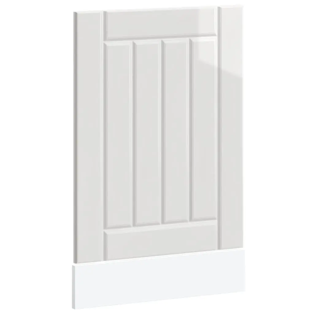 Dishwasher Panel Engineered Wood High Gloss White Kitchen Cabinet Front Cover