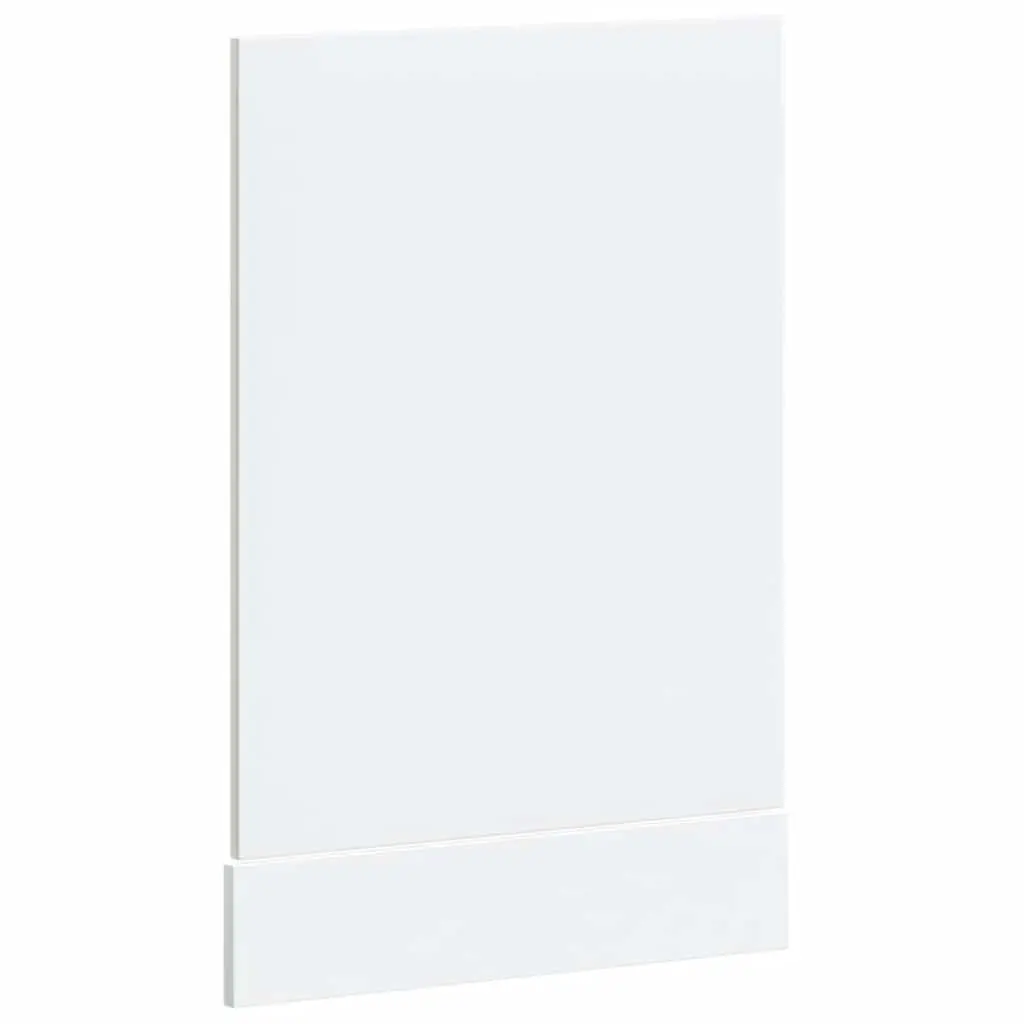Dishwasher Panel Engineered Wood High Gloss White Kitchen Cabinet Front Cover