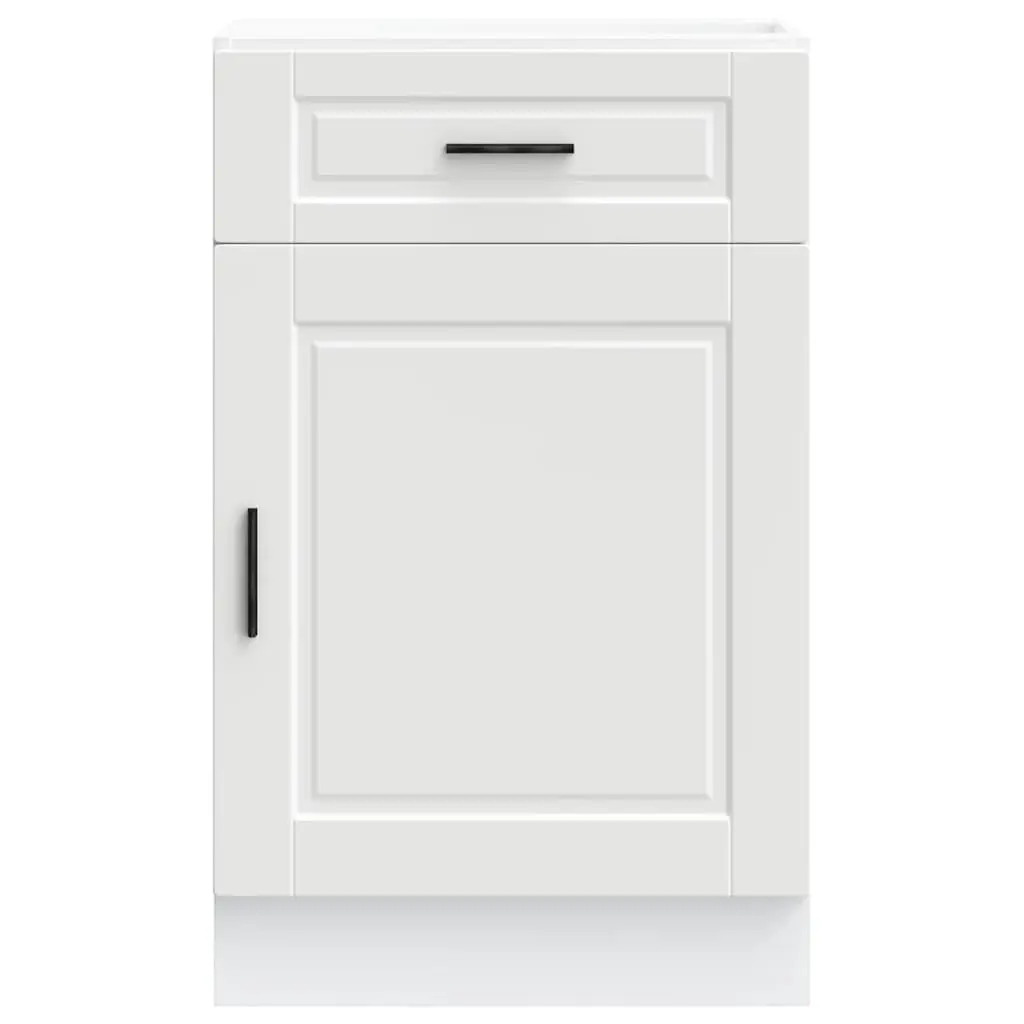 Kitchen Cabinet Engineered Wood Storage Cupboard White with Doors