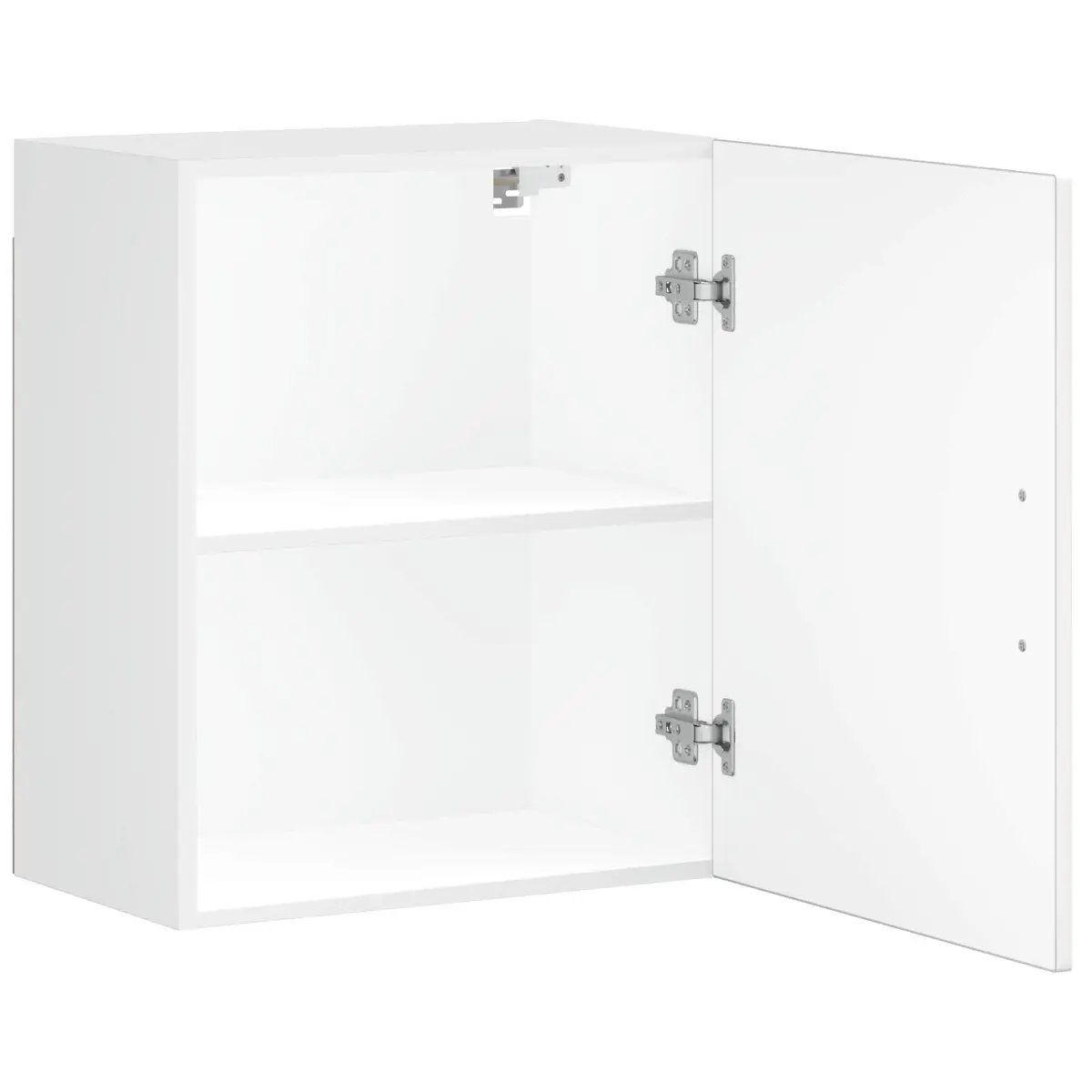 Kitchen Wall Cabinet White Engineered Wood Storage Cupboard Door Mounted