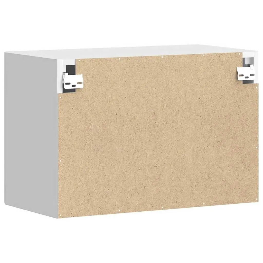 Kitchen Wall Cabinet White High Gloss Storage Unit Wall-Mounted Engineered Wood