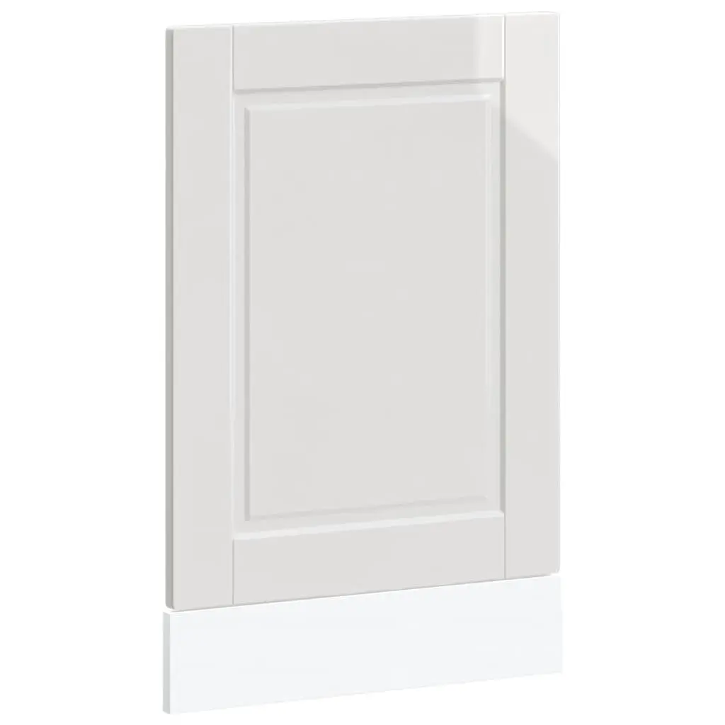 Dishwasher Panel Engineered Wood White High Gloss Finish