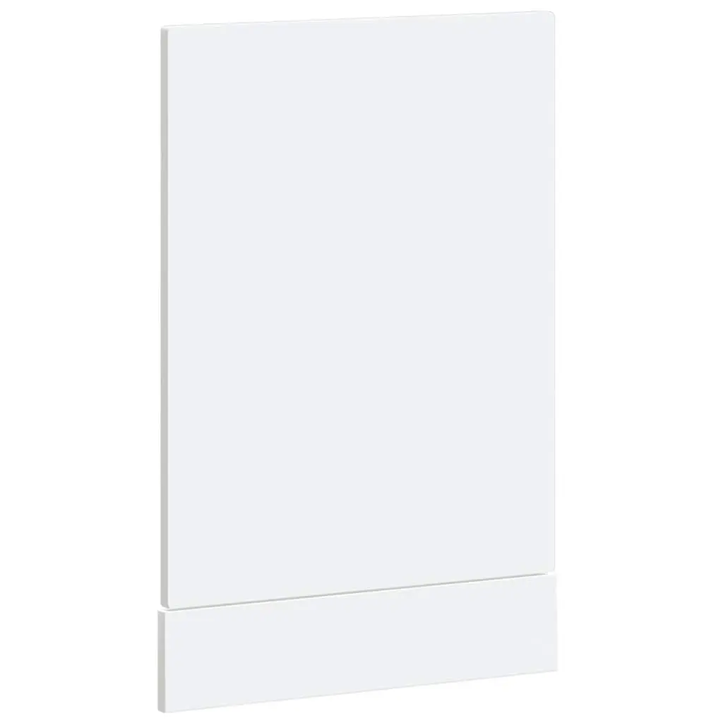 Dishwasher Panel Engineered Wood White High Gloss Finish