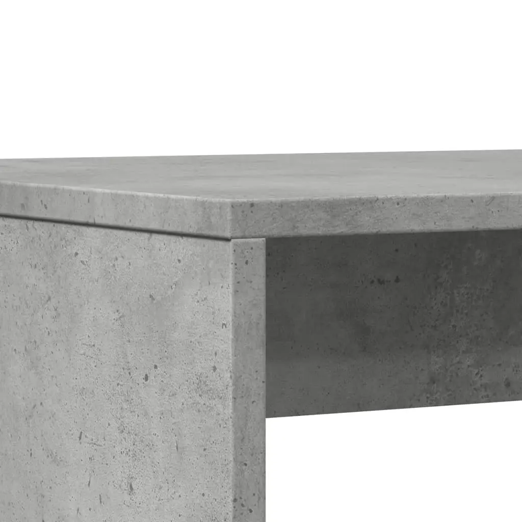 3 Piece Dining Table Bench Set Grey Kitchen Furniture Engineered Wood Seats