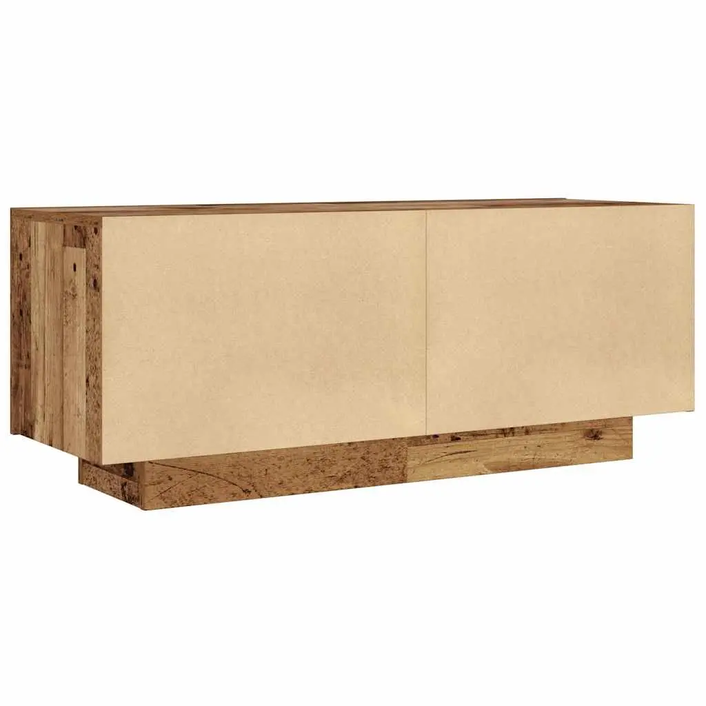 TV Stand Engineered Wood Old Wood Style Media Unit 100x35x40cm Brown