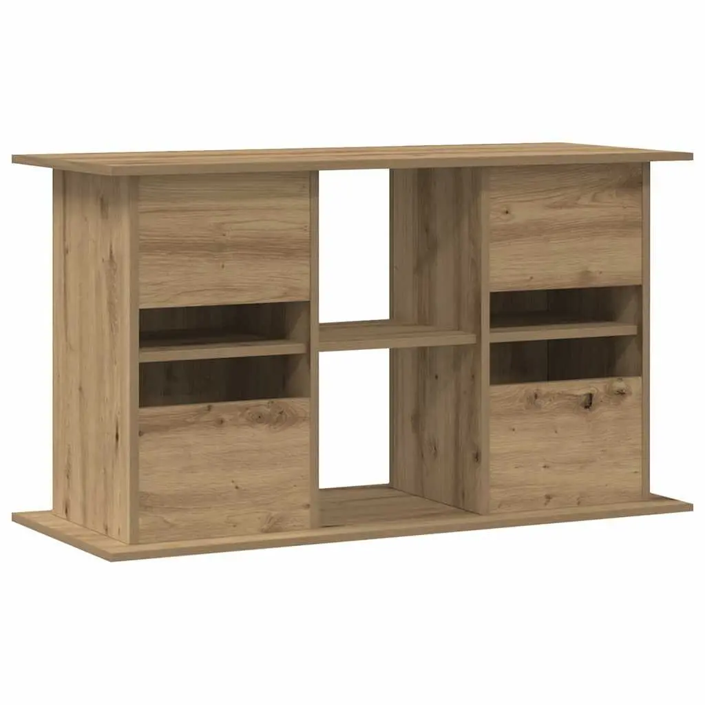 Aquarium Stand 3-Tier Fish Tank Display Cabinet Brown Engineered Wood Storage