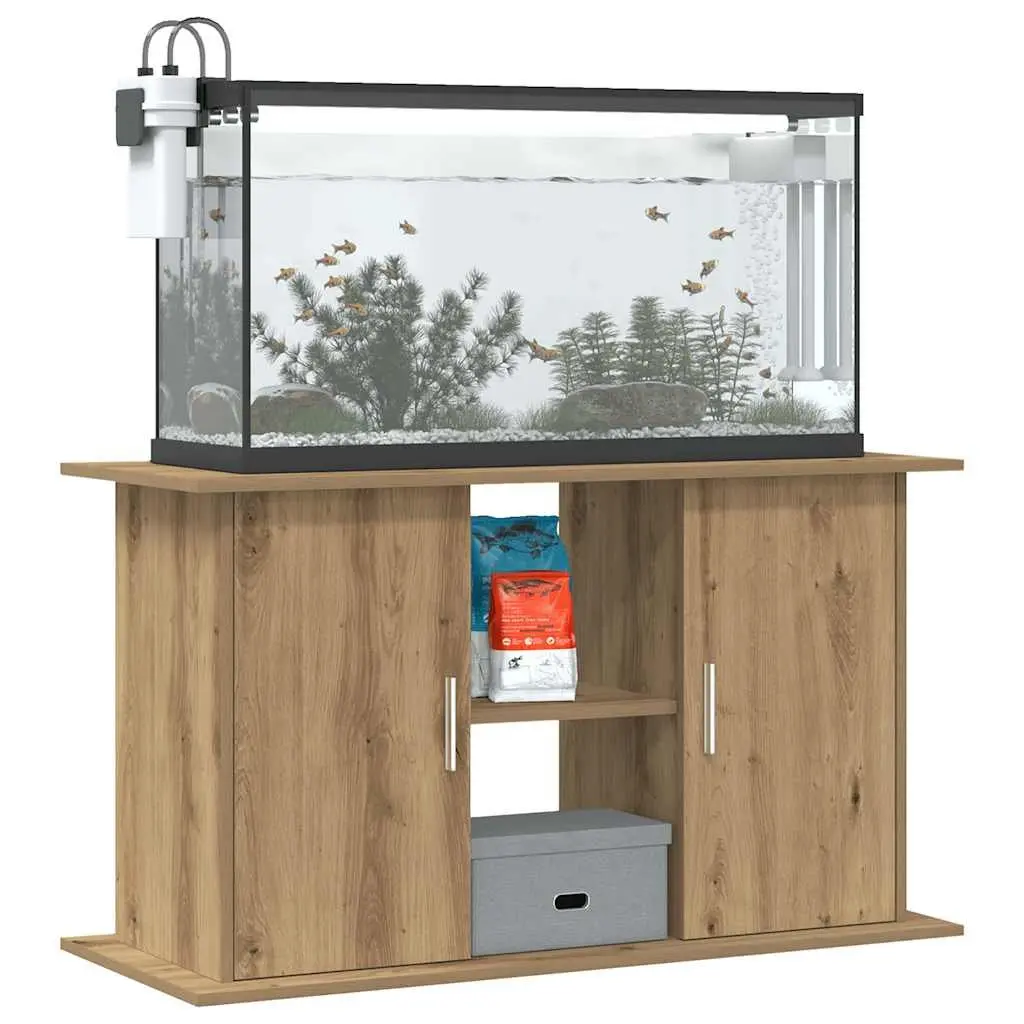 Aquarium Stand 3-Tier Fish Tank Display Cabinet Brown Engineered Wood Storage