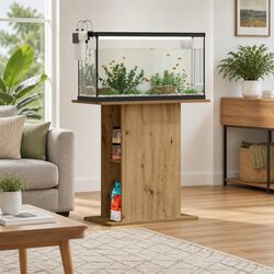 Aquarium Stand Brown Engineered Wood 36x75x72.5 cm with Storage Shelves