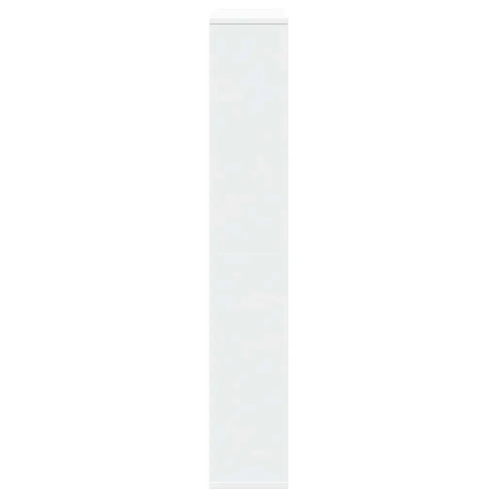 Bookcase Engineered Wood White 72x20x120.5 cm Shelving Unit Storage Display