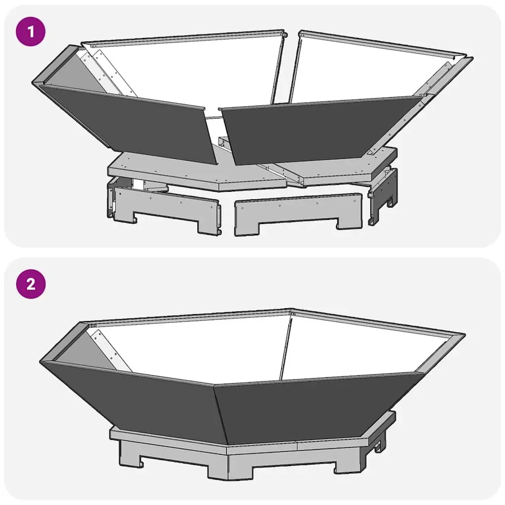 Fire Pit Outdoor Wood Burning Backyard Garden Heating Rusty Steel Weathering