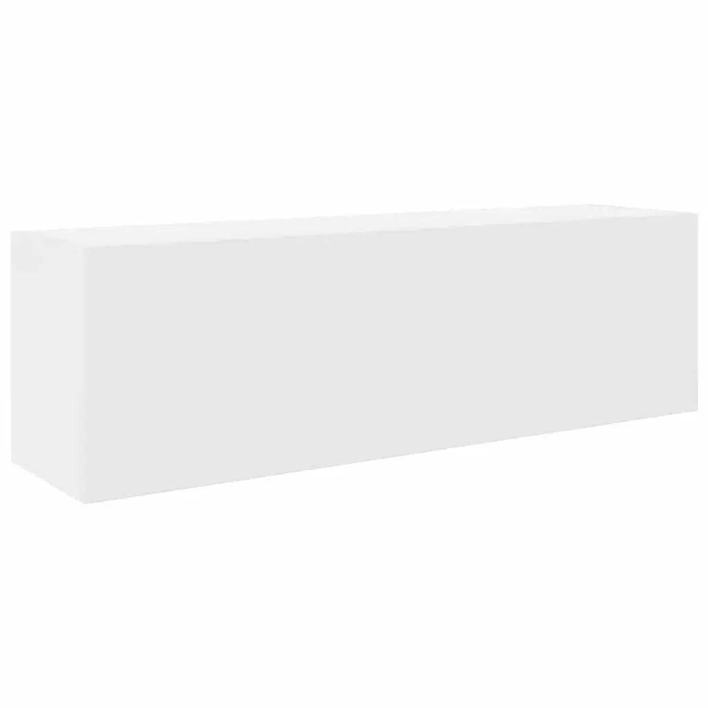 Bathroom Wall Cabinet 100x25x30 cm White Storage Vanity Unit Engineered Wood
