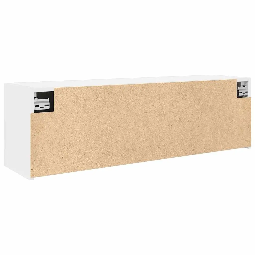 Bathroom Wall Cabinet 100x25x30 cm White Storage Vanity Unit Engineered Wood