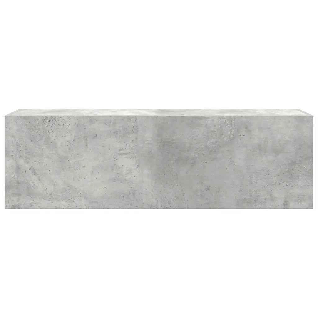 Bathroom Wall Cabinet Grey Engineered Wood 100x25x30 cm Storage Vanity Unit