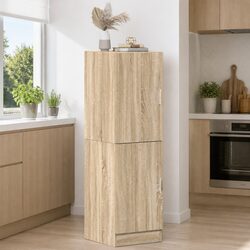 Kitchen Cabinet Sonoma Oak Storage Unit Engineered Wood Brown 38x41.5x131.5 cm