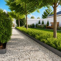 Garden Lawn Edging 10 pcs Black 15x103 cm Steel Borders Pathway Flower Beds Yard