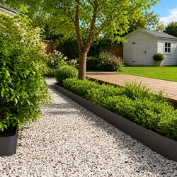 Lawn Garden Edging 30 Pieces 20x103cm Anthracite Steel Border Flexible Pathway