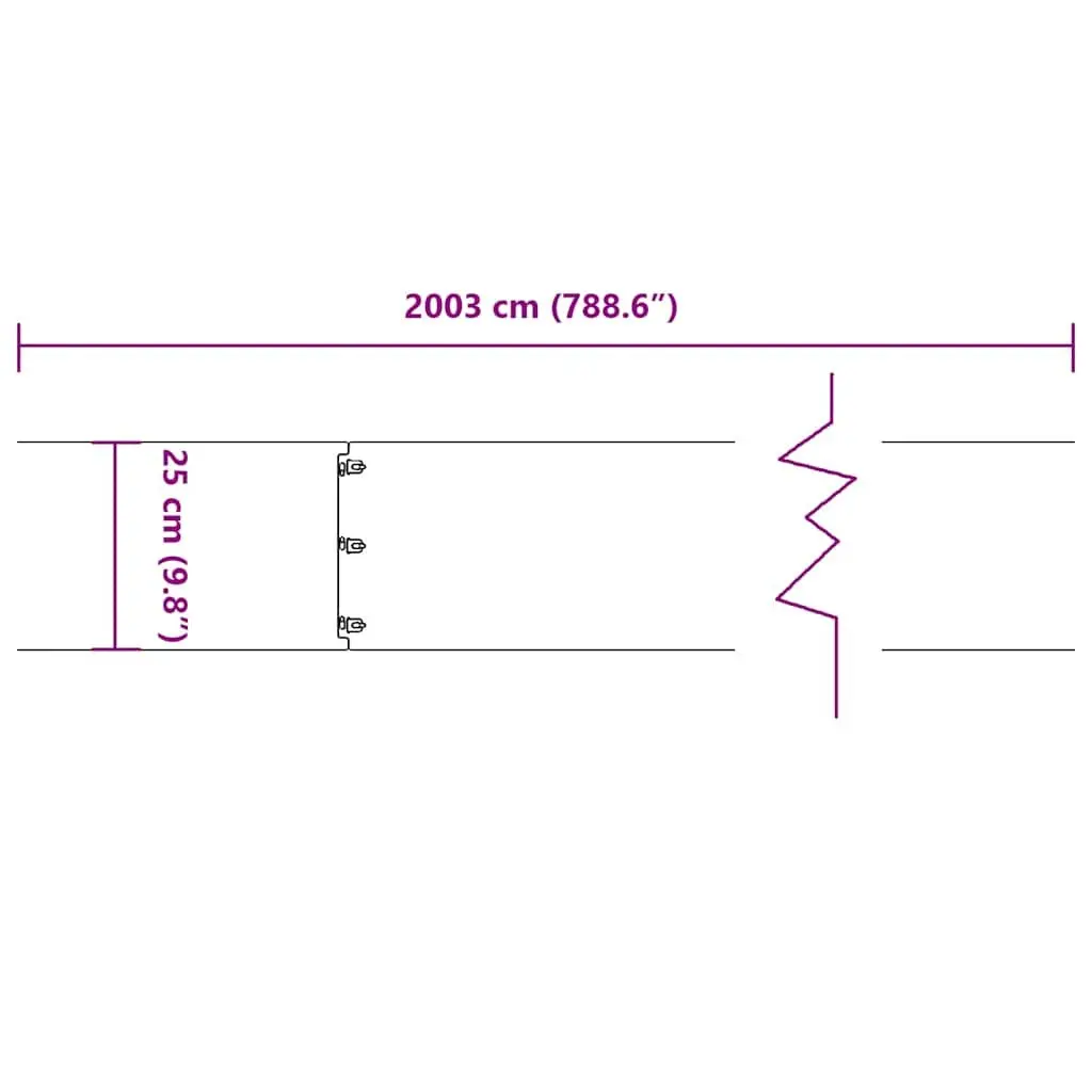 Lawn Edging Cold-Rolled Steel 25 x 103 cm Anthracite 20 Pieces